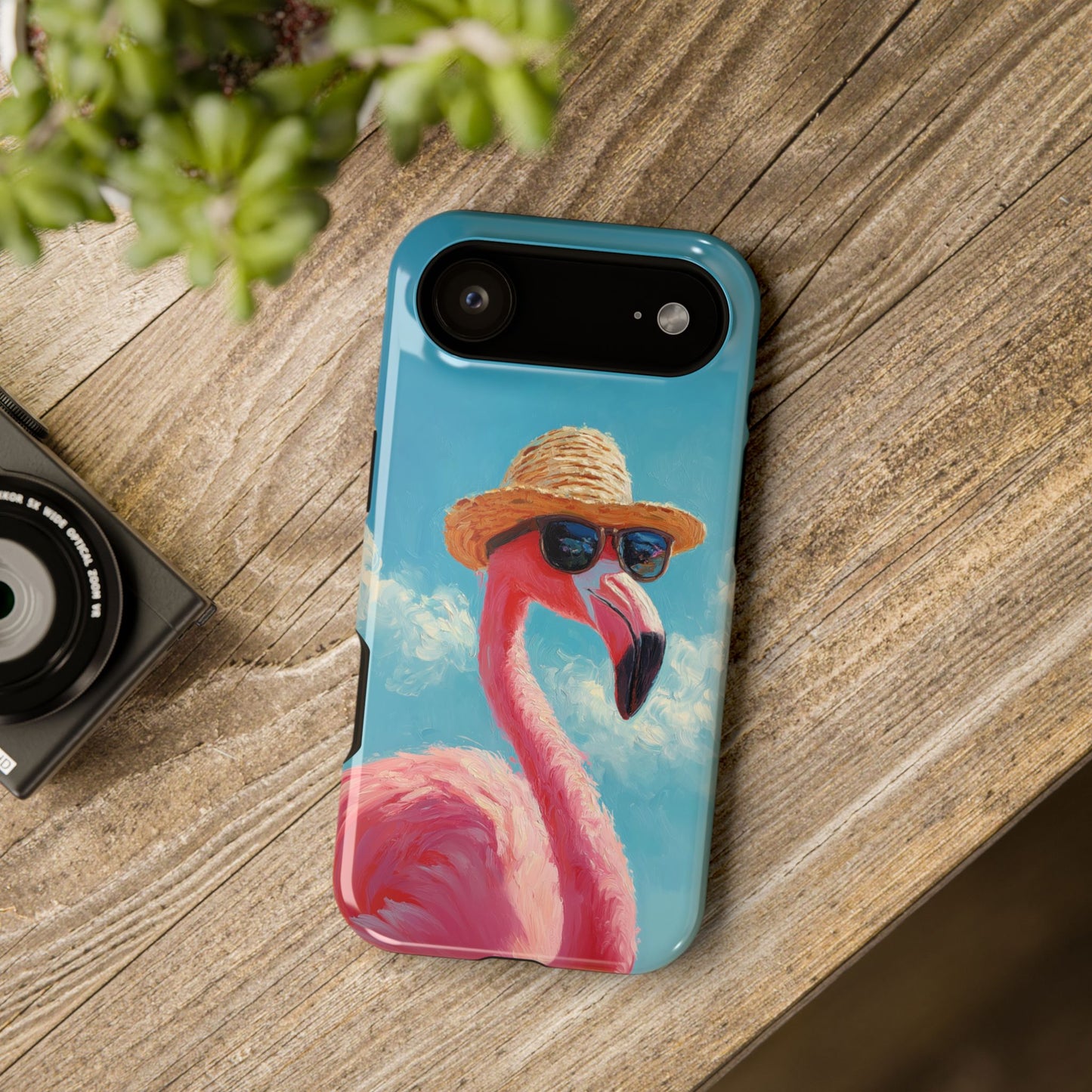 Vacation Mode β Painted Flamingo Design iPhone Case