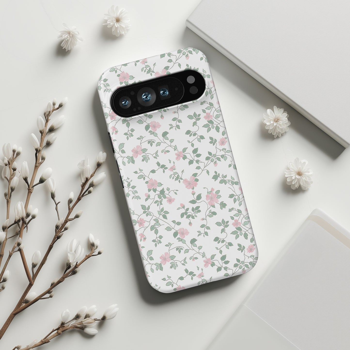 Coquette Flower Pattern Design Phone Case for Google Pixel