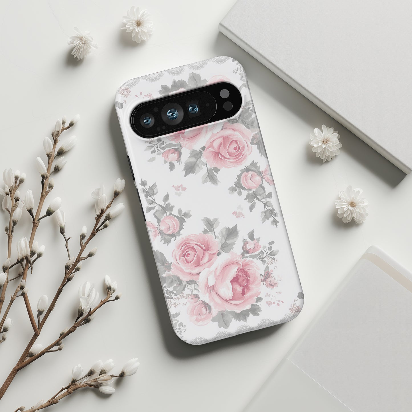 Coquette Watercolor Roses Design Phone Case for Google Pixel