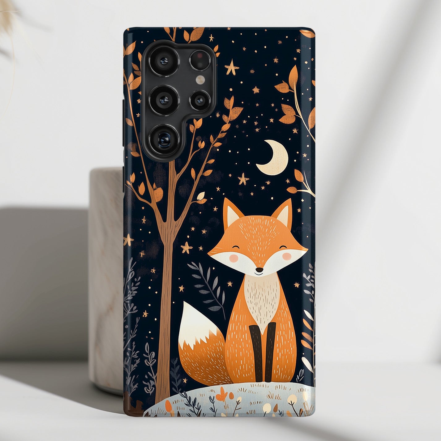 Cute Fox in Whimsical Forest Design Case for Galaxy S series Phones SigCase Cute Fox in Whimsical Forest Design Case for Galaxy S series Phones SigCase