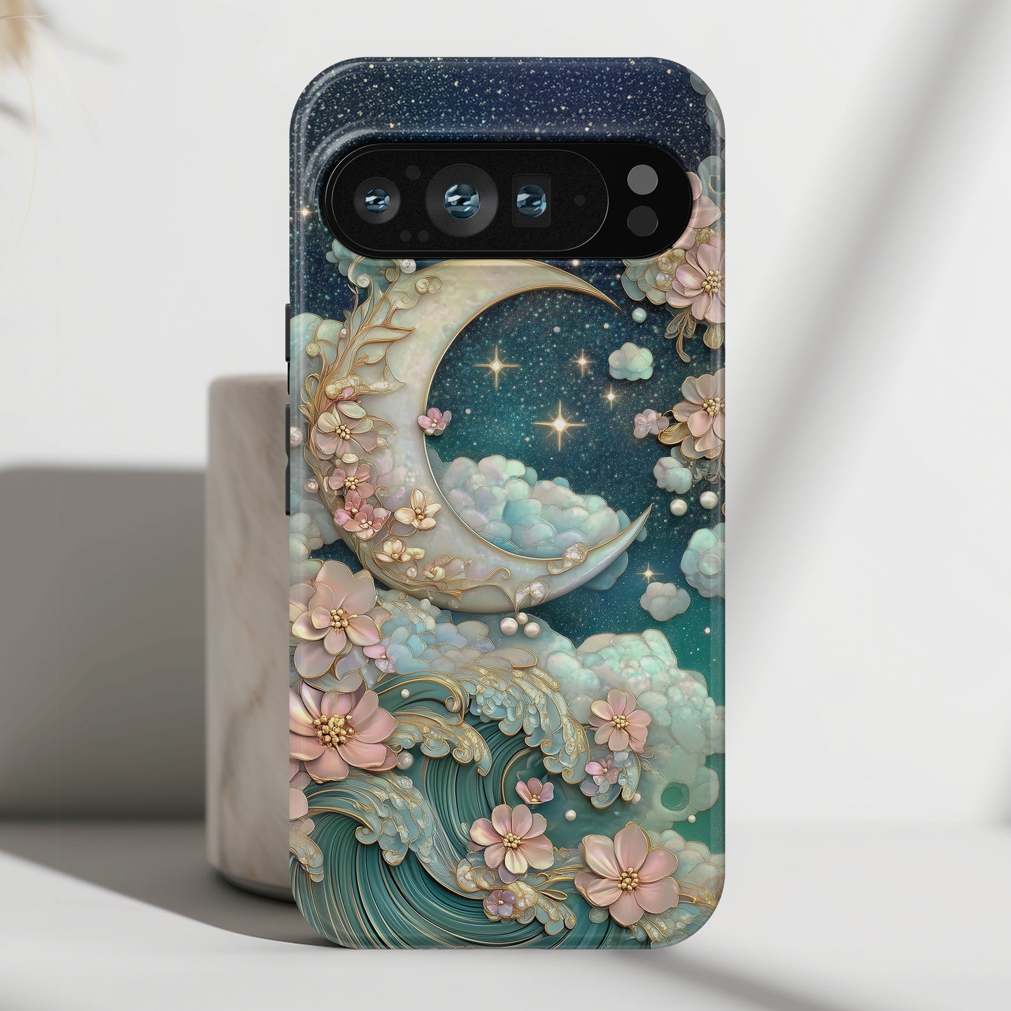 Dreamy Crescent Moon Design Phone Case for Google Pixel