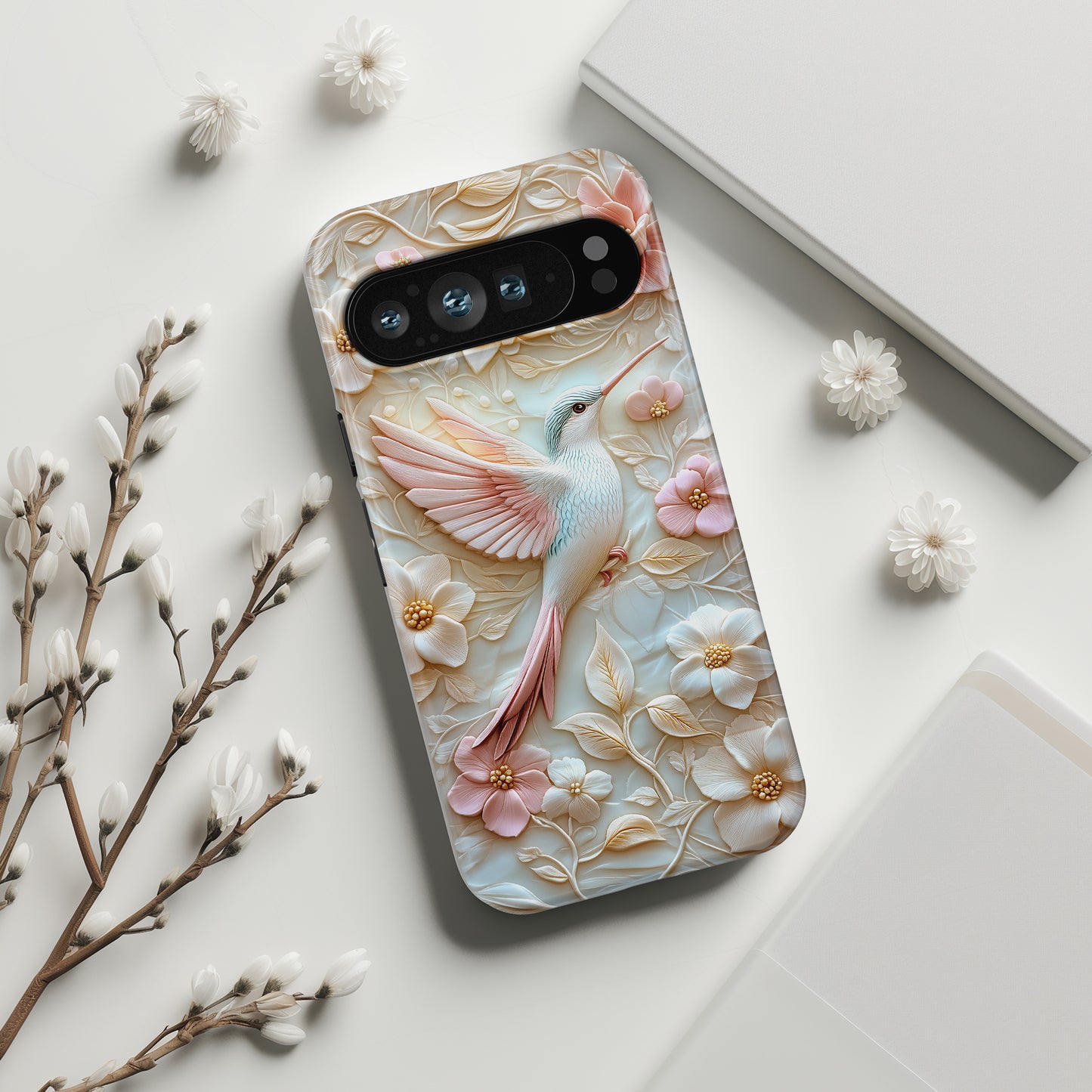 Elegant Hummingbird Design Phone Case for Google Pixel