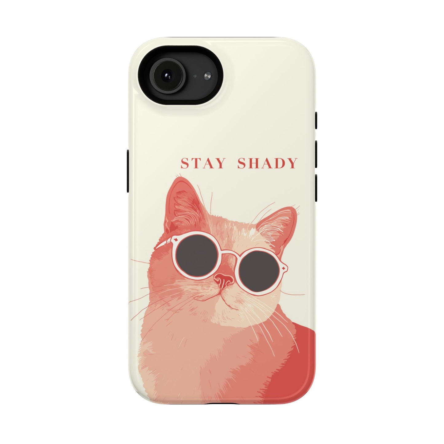 Stay Shady β Pop-Art Feline Design iPhone Case
