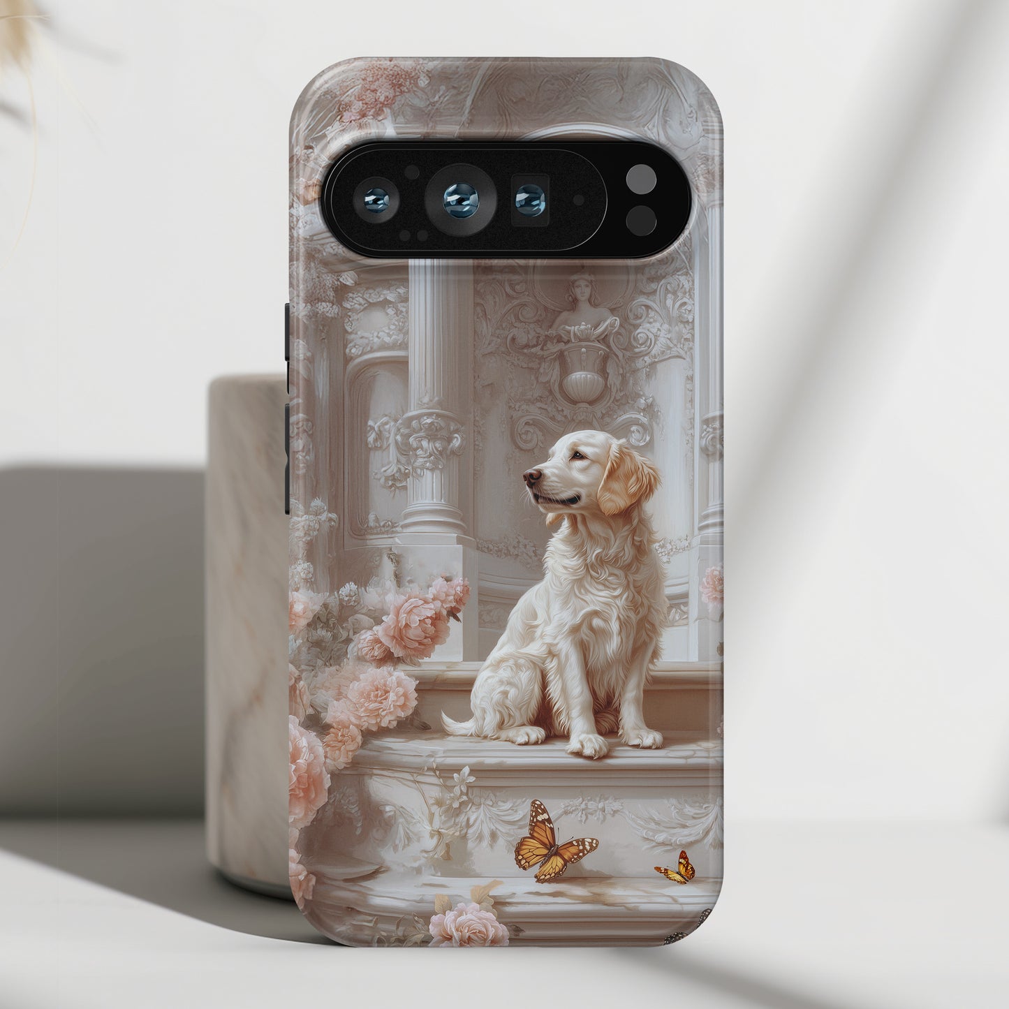 Golden Retriever French Toile Design Phone Case for Google Pixel
