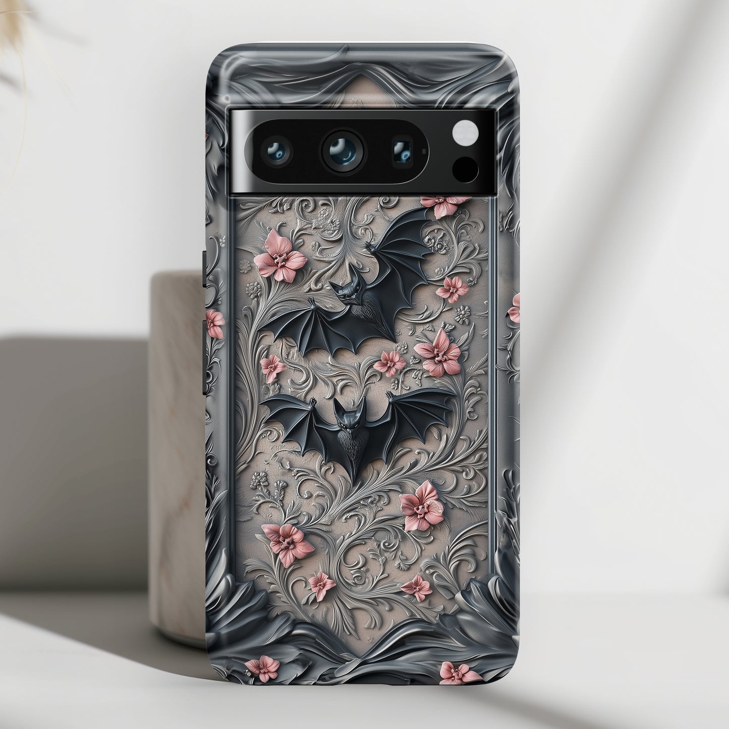 Gothic Victorian Style Bats Design Google Pixel Phone Case