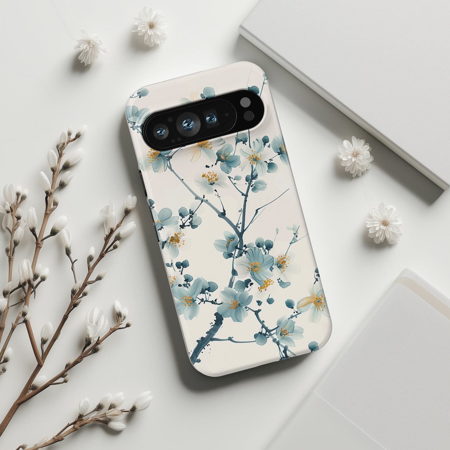 Jasmine Chinese Watercolour Design Phone Case for Google Pixel