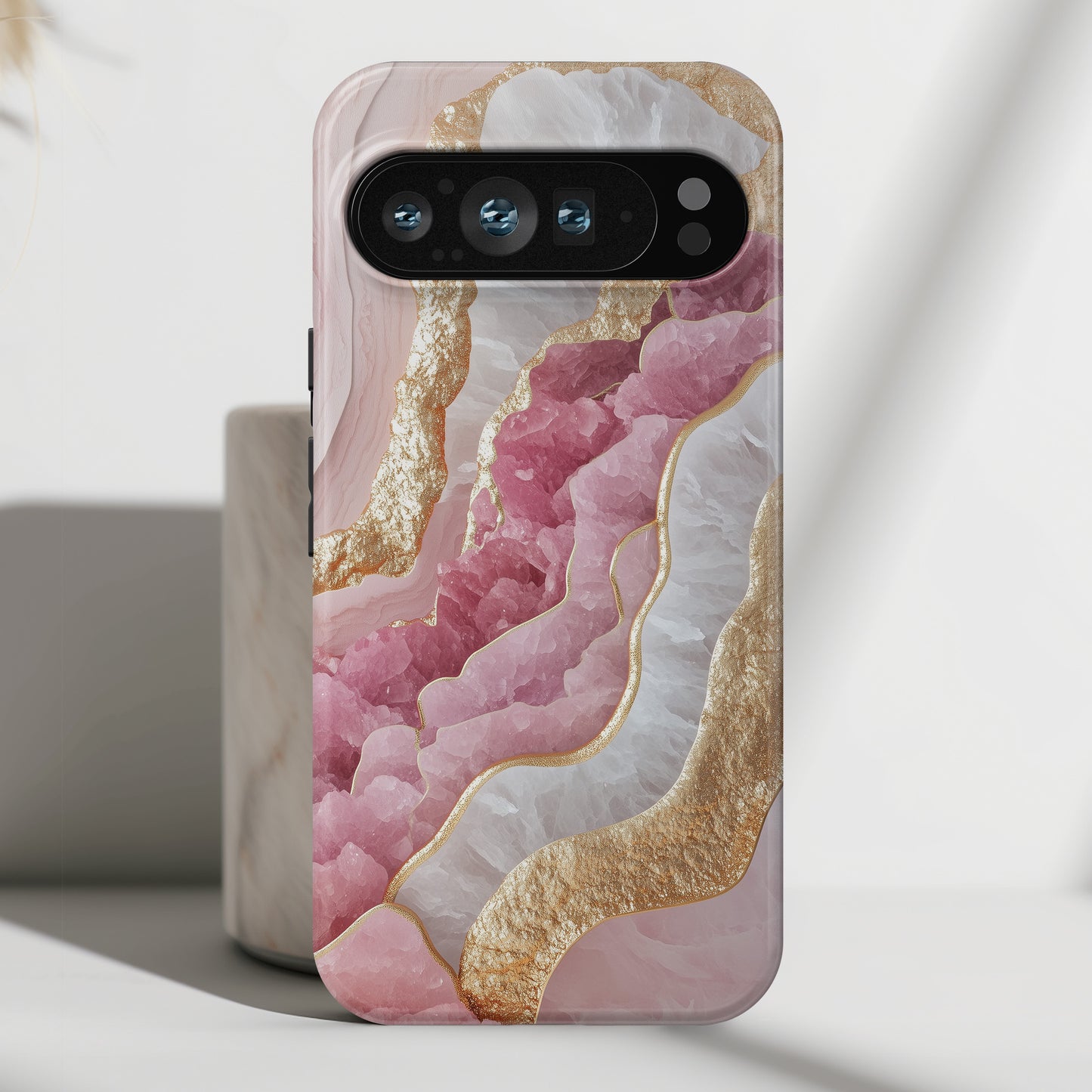 Luxurious Rose Quartz Design Phone Case for Google Pixel