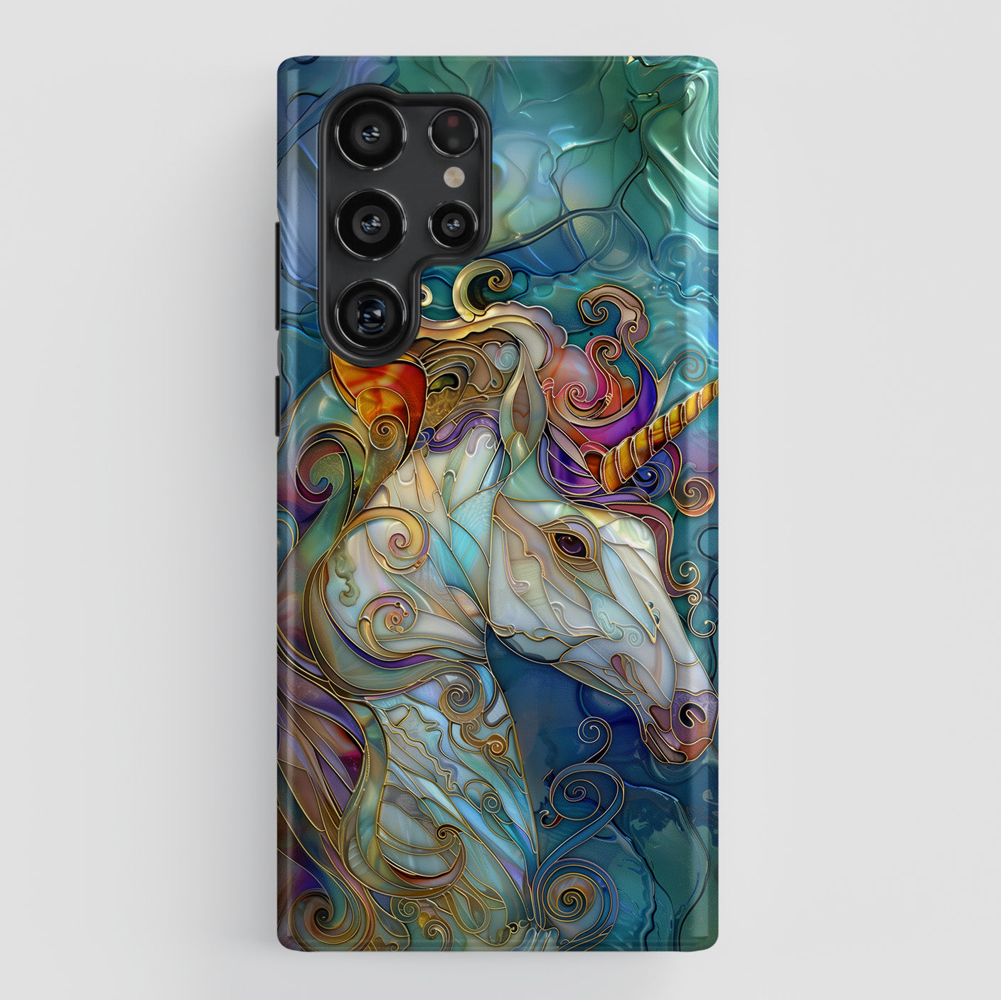 Magical Unicorn Stained Glass Design Case for Galaxy S series Phones