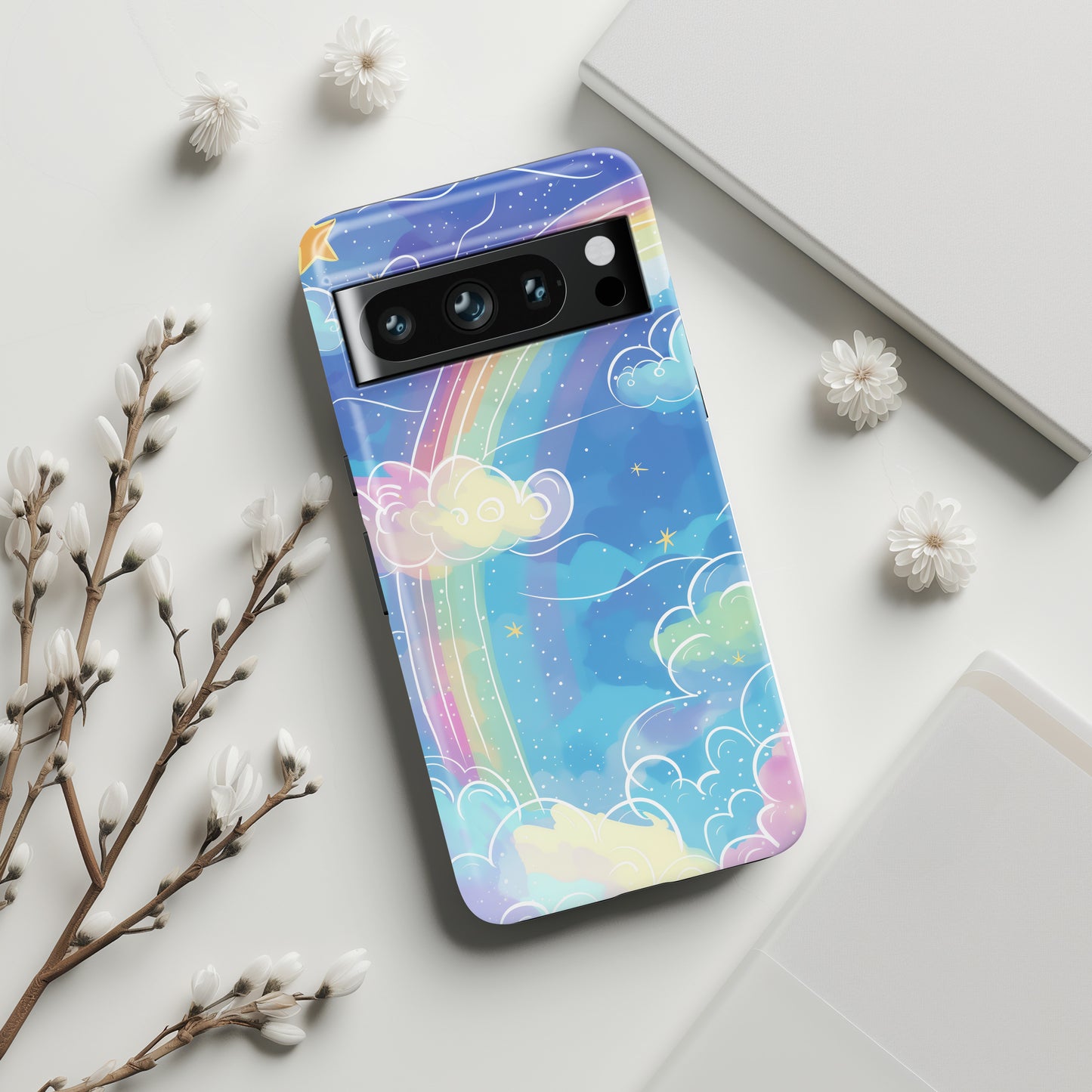Pastel Rainbow Design Google Pixel Phone Case