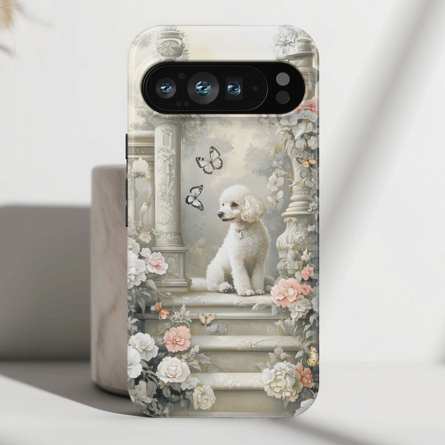 Poodle French Toile Design Phone Case for Google Pixel