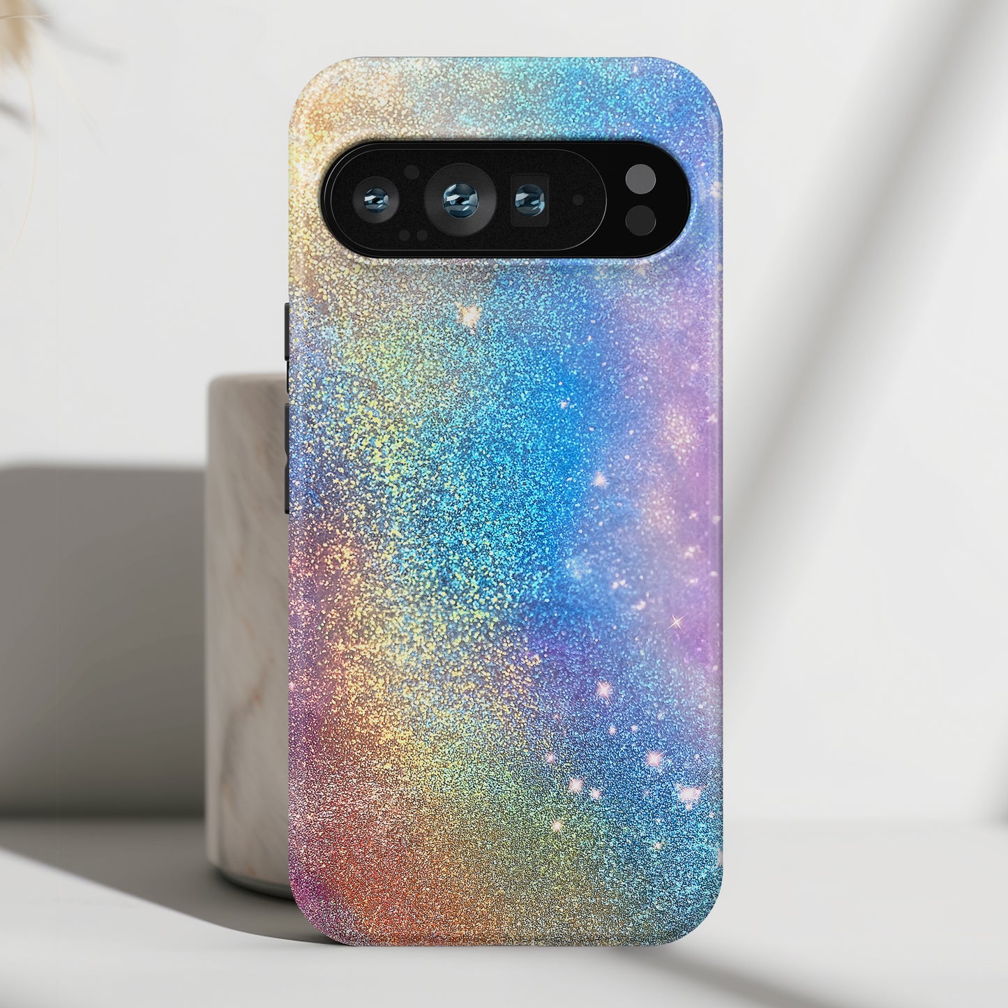 Rainbow Glitter Effect Design Phone Case for Google Pixel