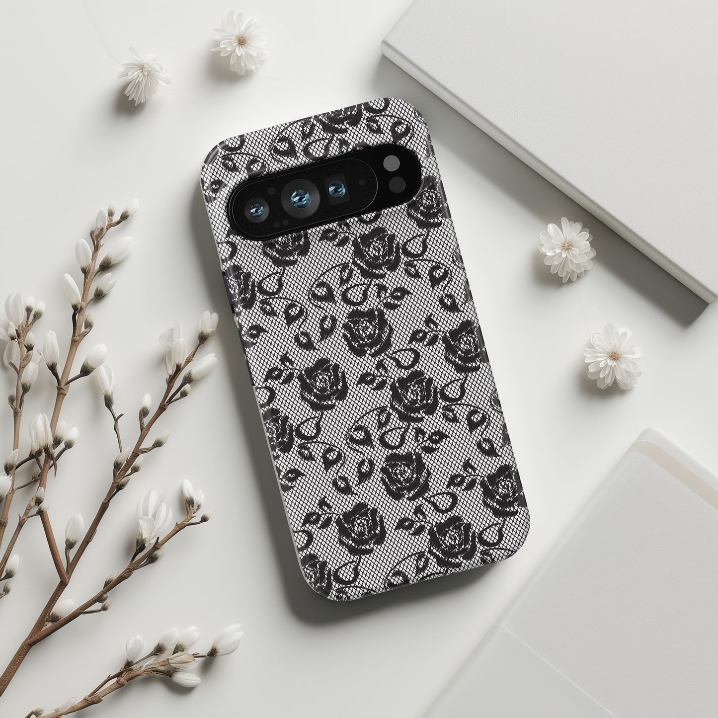 Retro Floral Lace Design Phone Case for Google Pixel