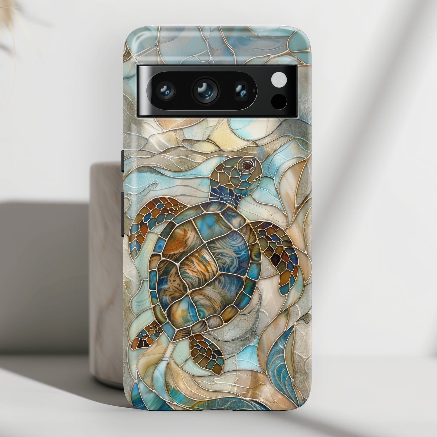 Turtle Stained Glass Design 2 Google Pixel Phone Case