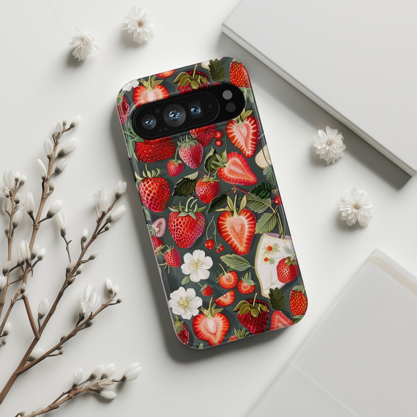 Strawberry Pattern Design Phone Case for Google Pixel