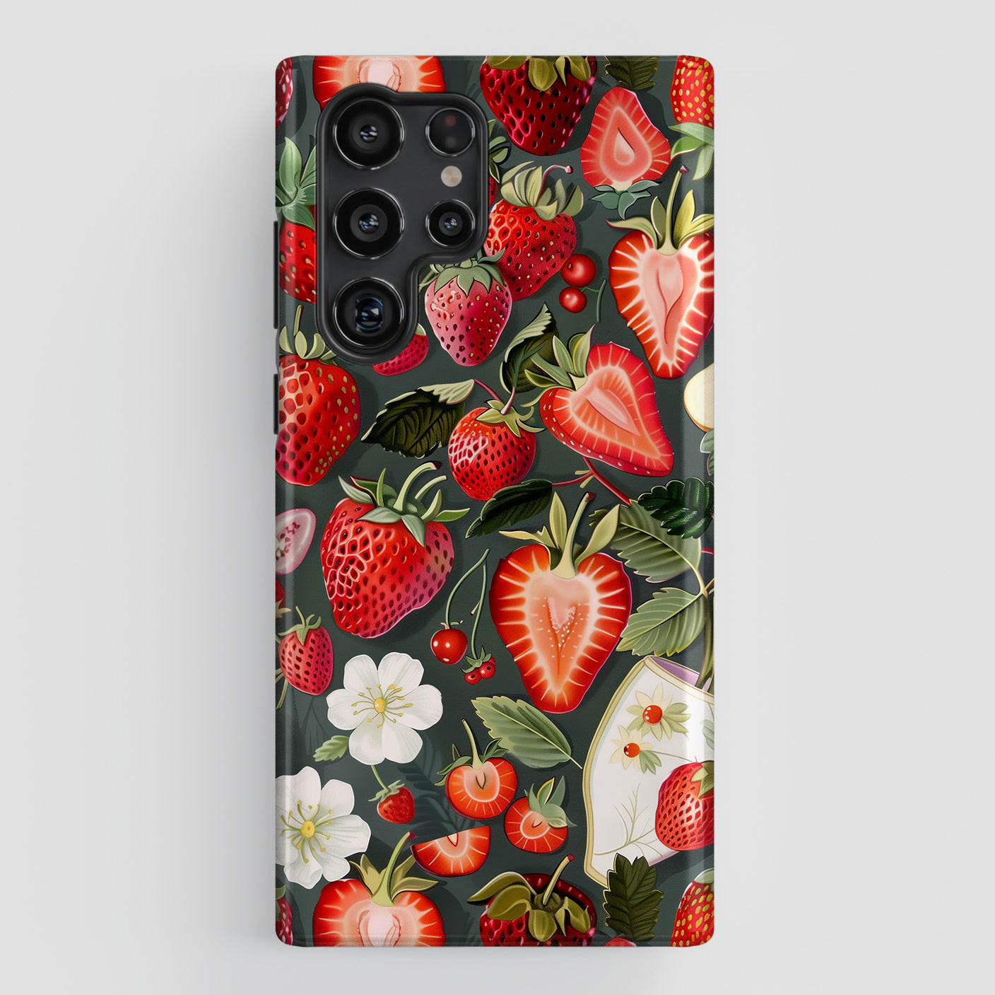 Strawberry Pattern Design Case for Galaxy S series Phones
