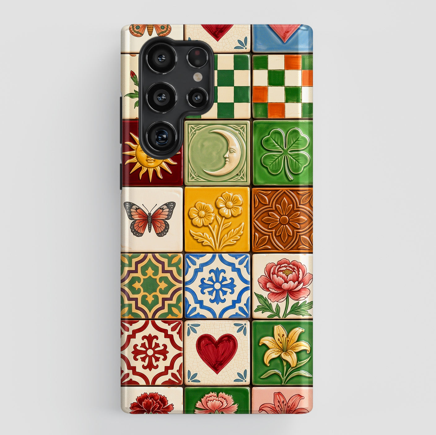 The Mediterranean Mosaic – Ceramic Tile Design Phone Case for Galaxy S series Phones