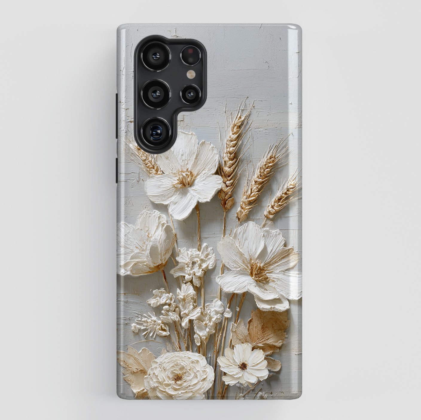 The Refined Meadow – 3D Impasto Botanical Design Phone Case for Galaxy S series Phones