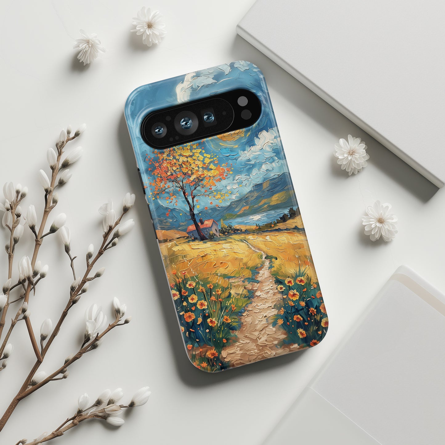 The Spring in Vincent Van Gogh Style Oil Painting Design Phone Case for Google Pixel