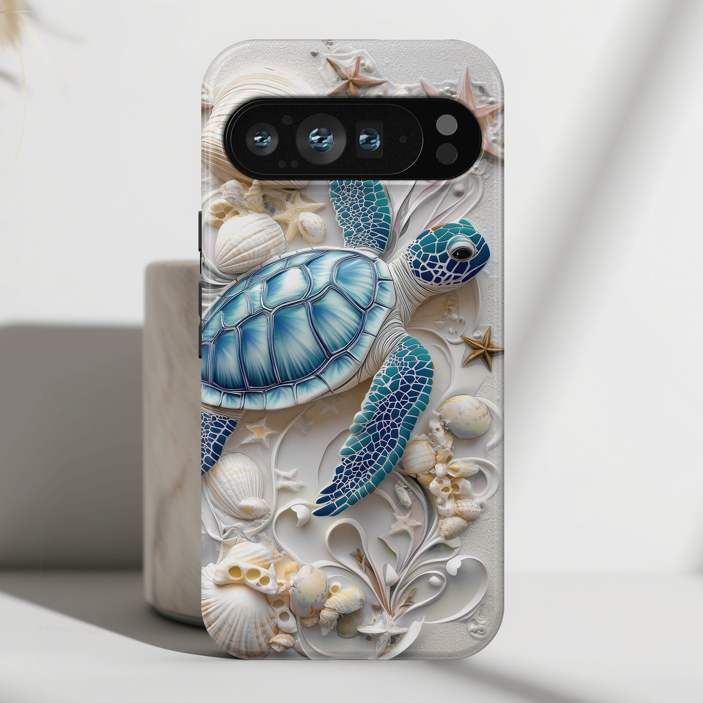 Turtle & Seashell Design Phone Case for Google Pixel