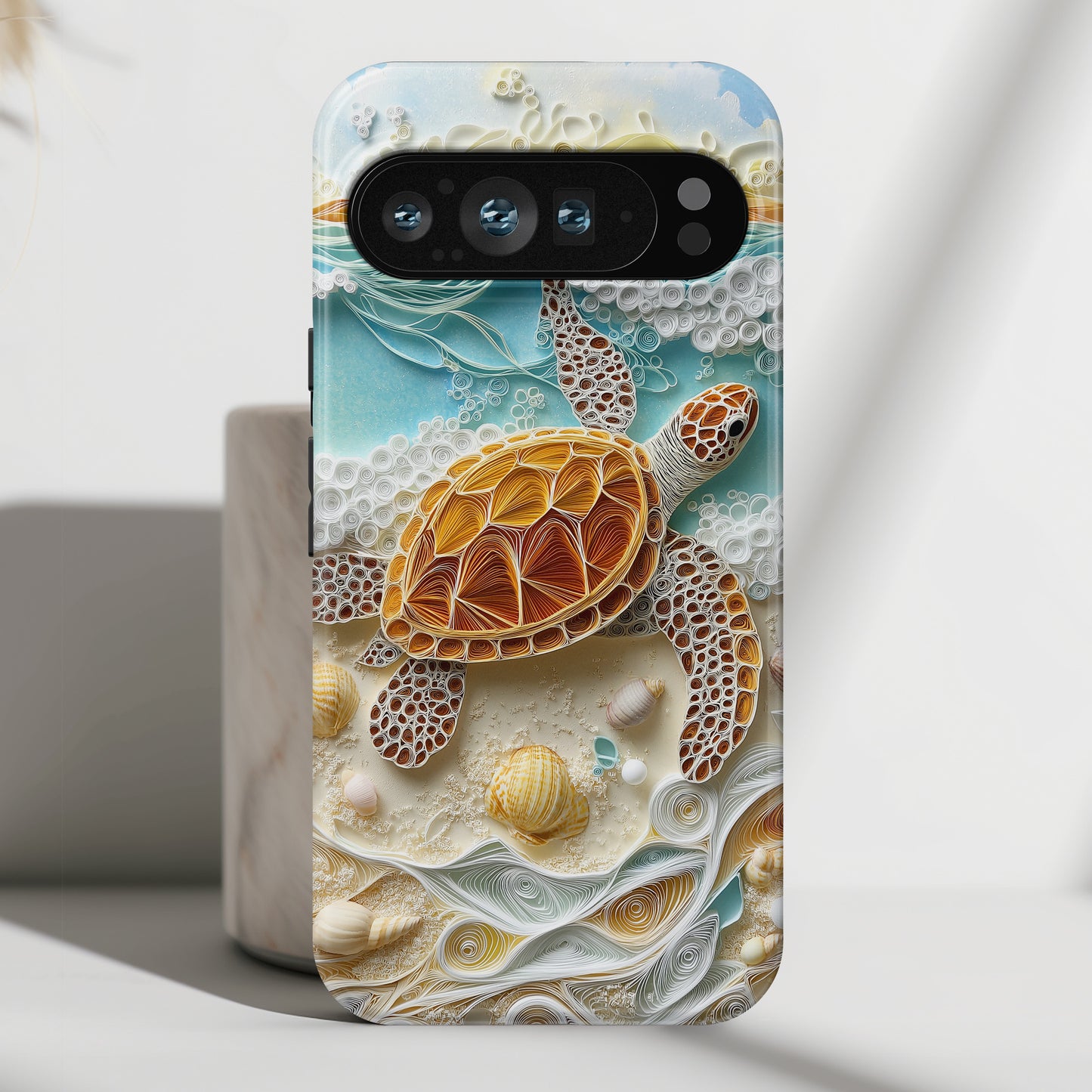 Turtle on the Beach Design Phone Case for Google Pixel