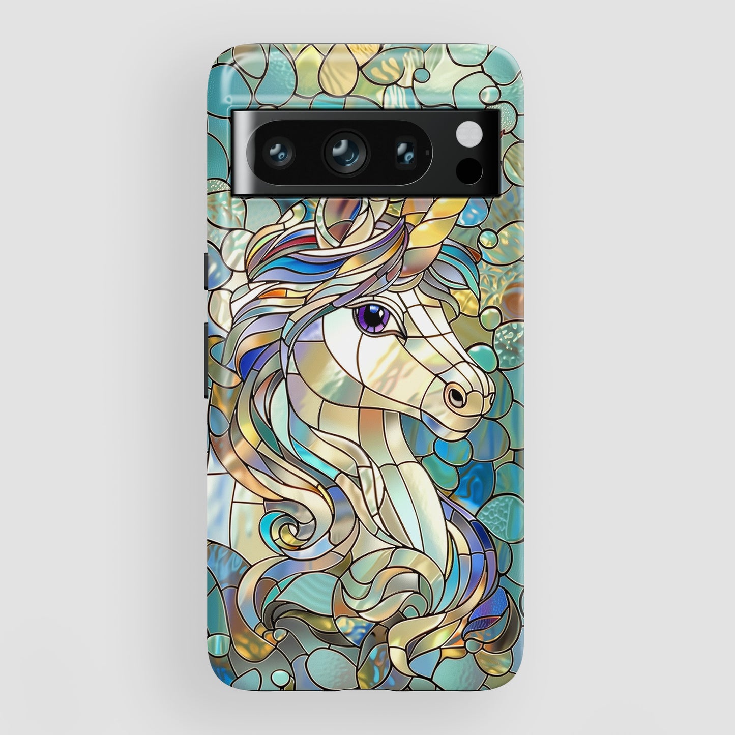 Unicorn Stained Glass Design 1 Google Pixel Phone Case