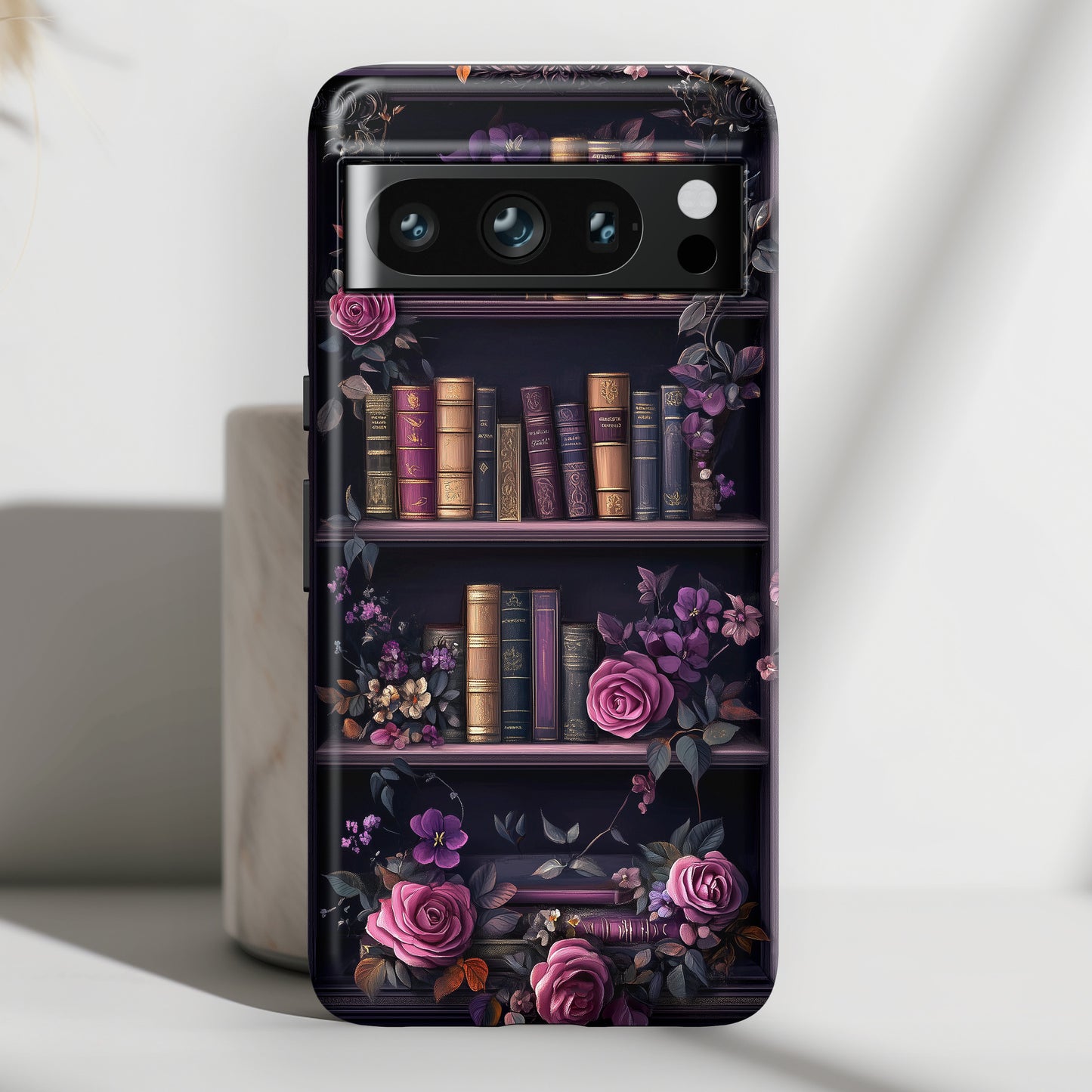 Victorian Gothic Style Bookshelf Design 1 Google Pixel Phone Case