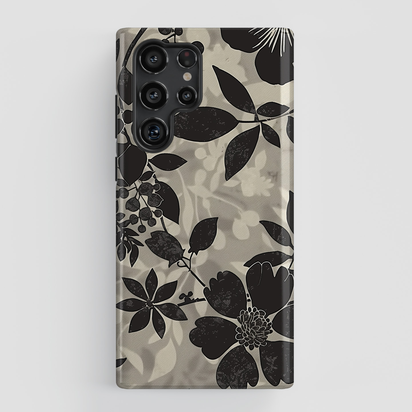 Vintage Earth Tone Floral Design Case for Galaxy S series Phones