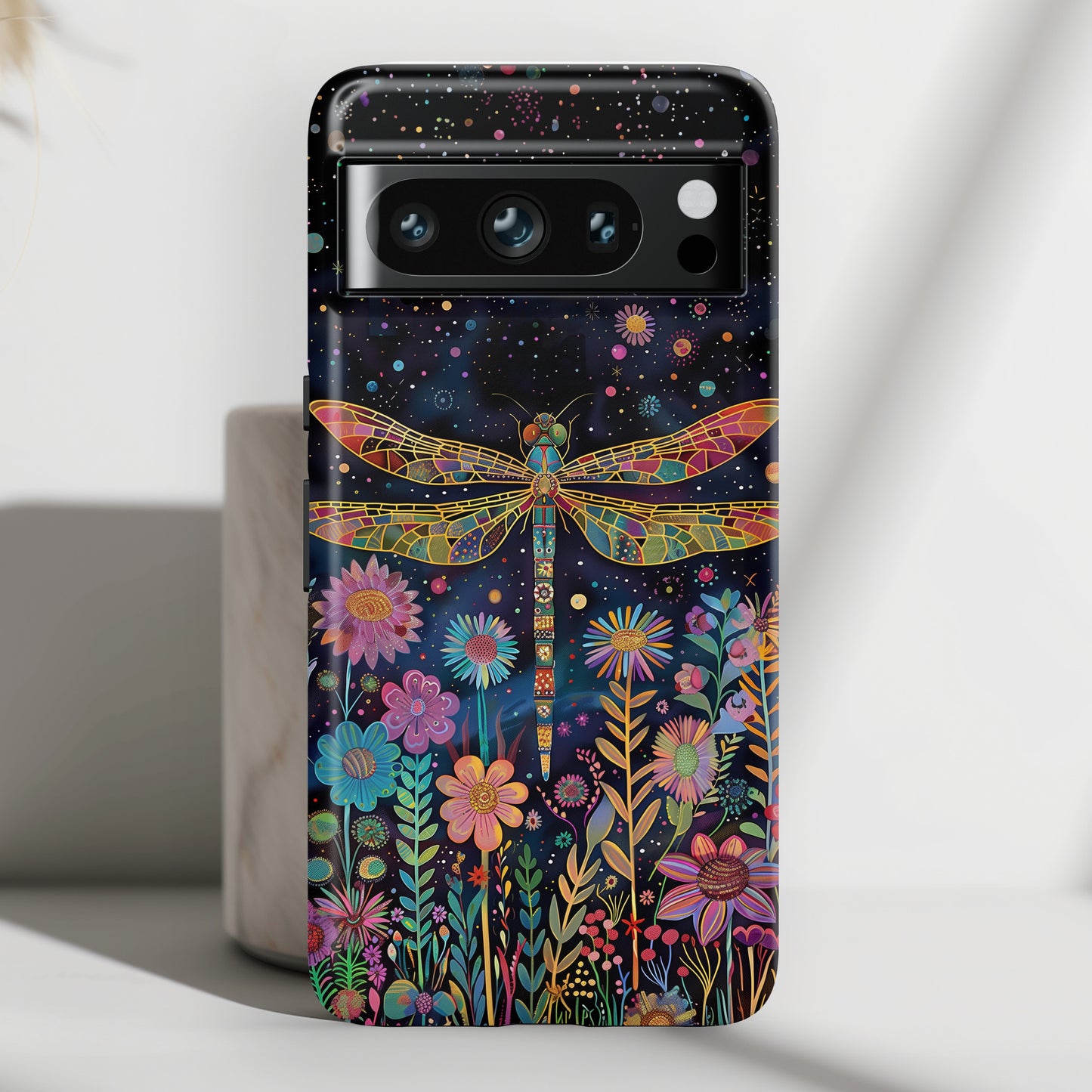 Whimsical Dragonfly Folk Art Style Design Google Pixel Phone Case