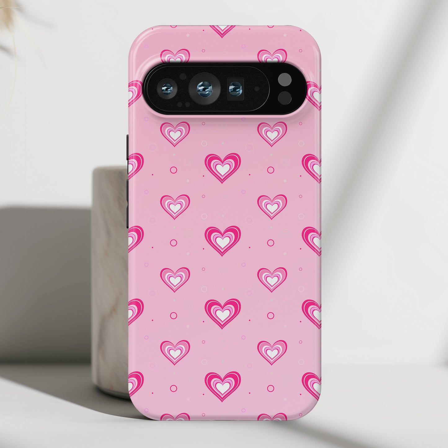 Y2K Hearts Pattern Design Phone Case for Google Pixel