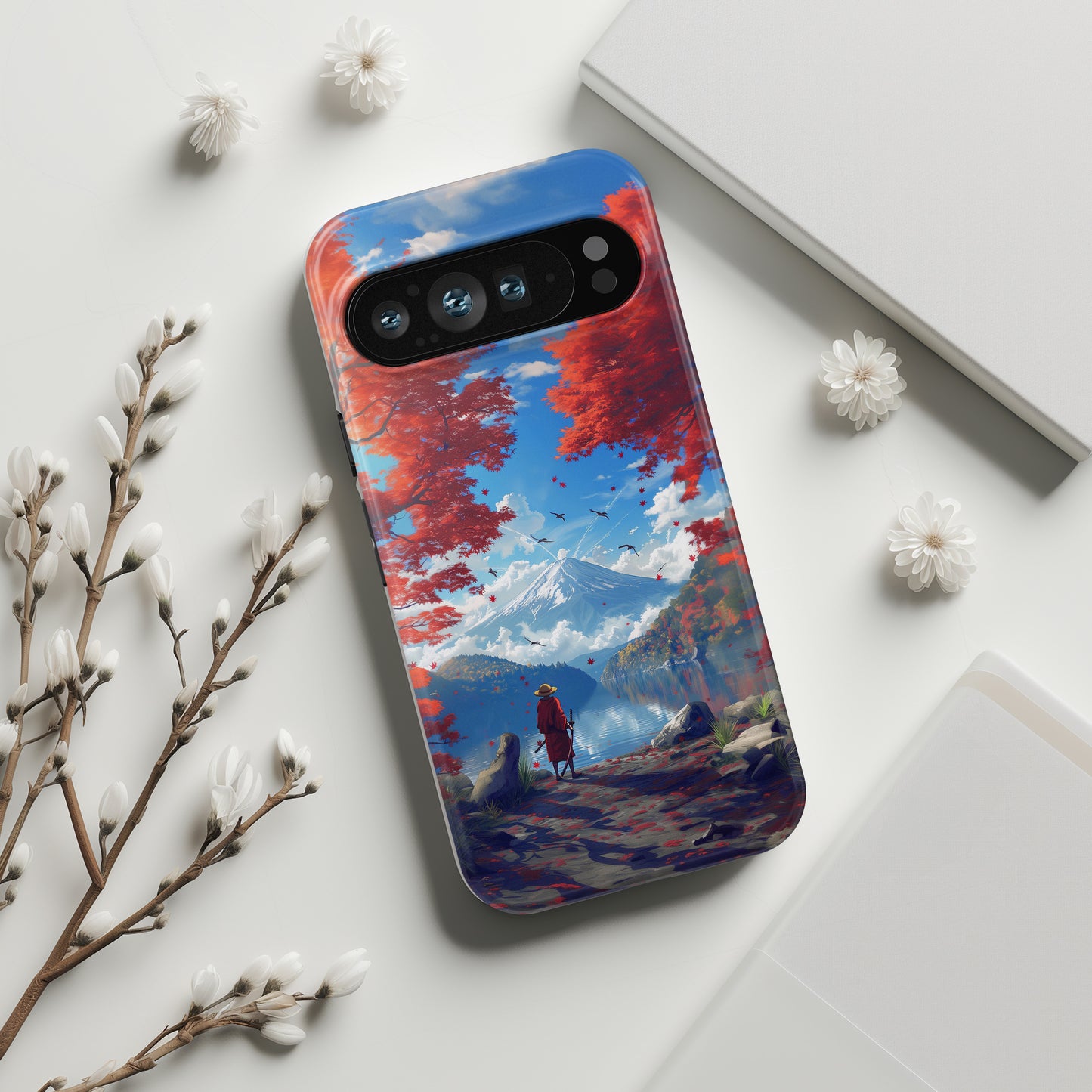 Anime Mount Fuji Design Phone Case for Google Pixel