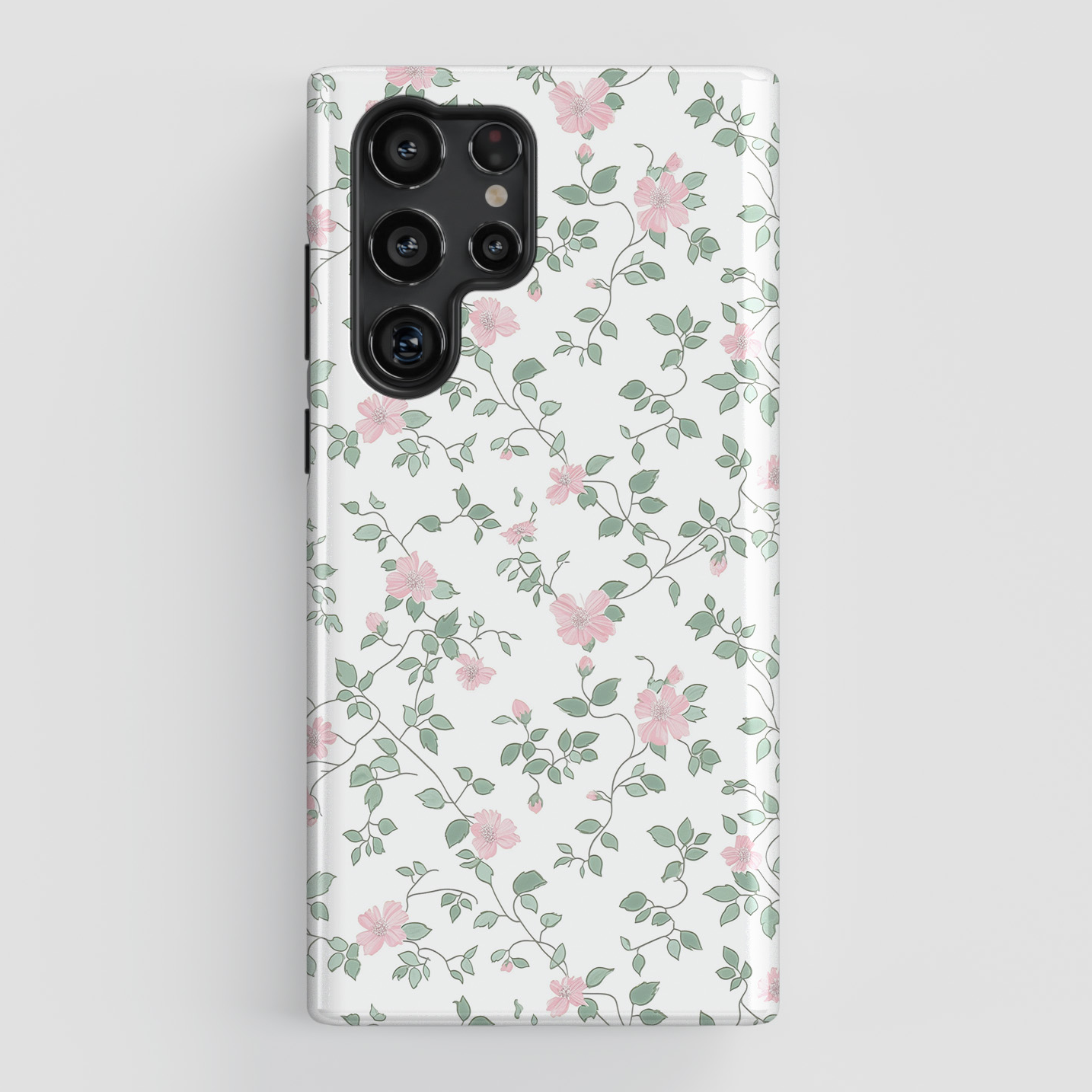 Coquette Flower Pattern Design Case for Galaxy S series Phones