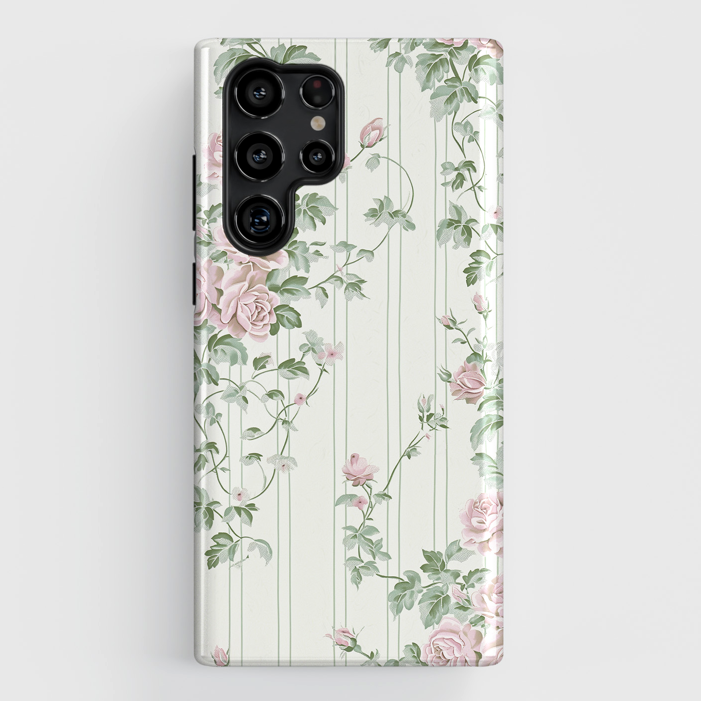 Coquette Retro Flower Pattern Design Case for Galaxy S series Phones