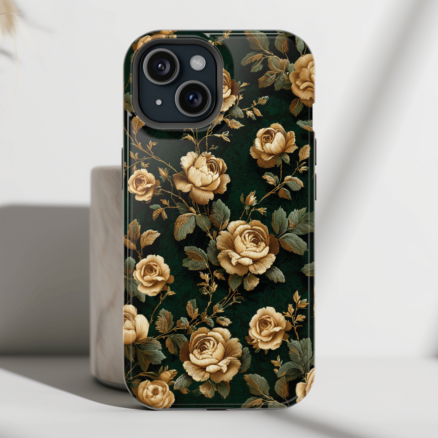 Emerald Bloom Design iPhone Case