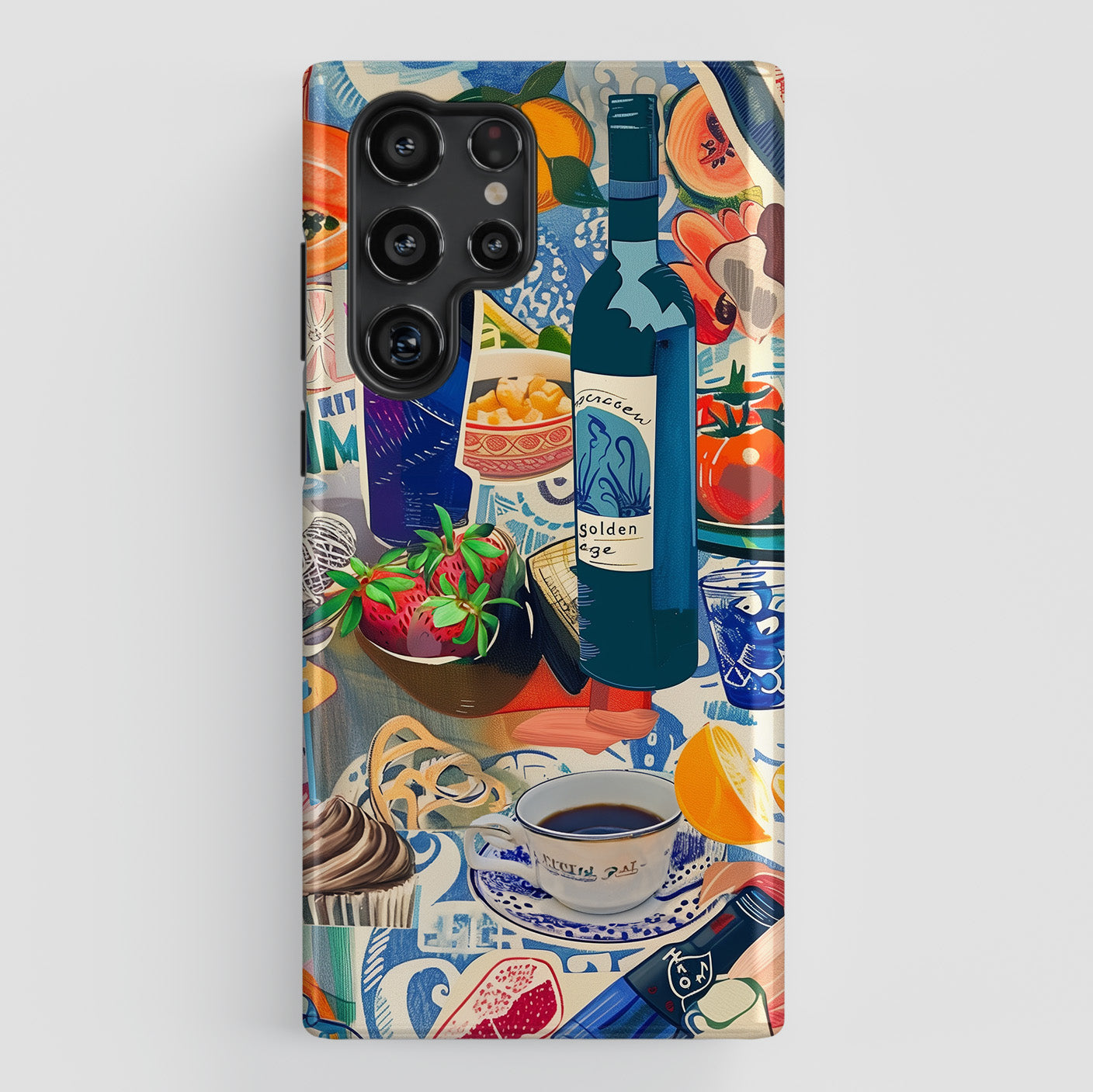 Food Collage Design Case for Galaxy S series Phones