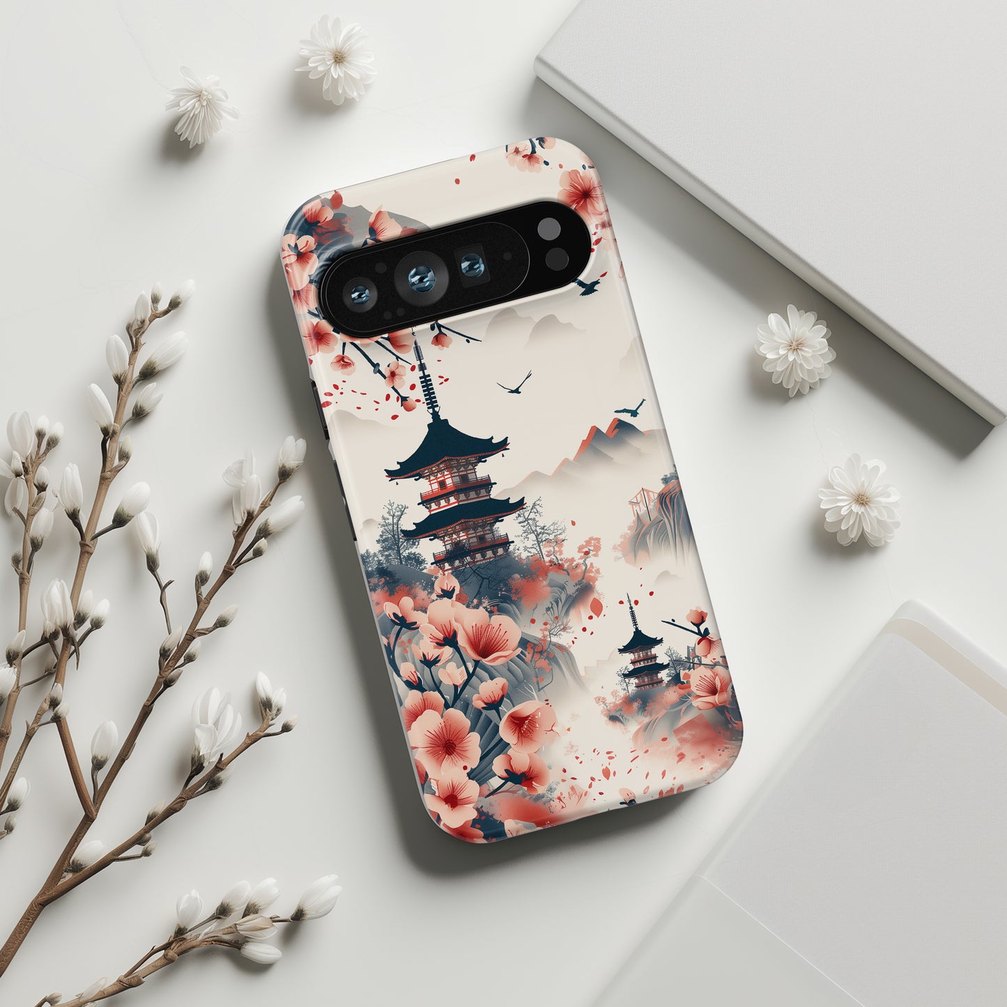 Japanese Pagoda Design Phone Case for Google Pixel