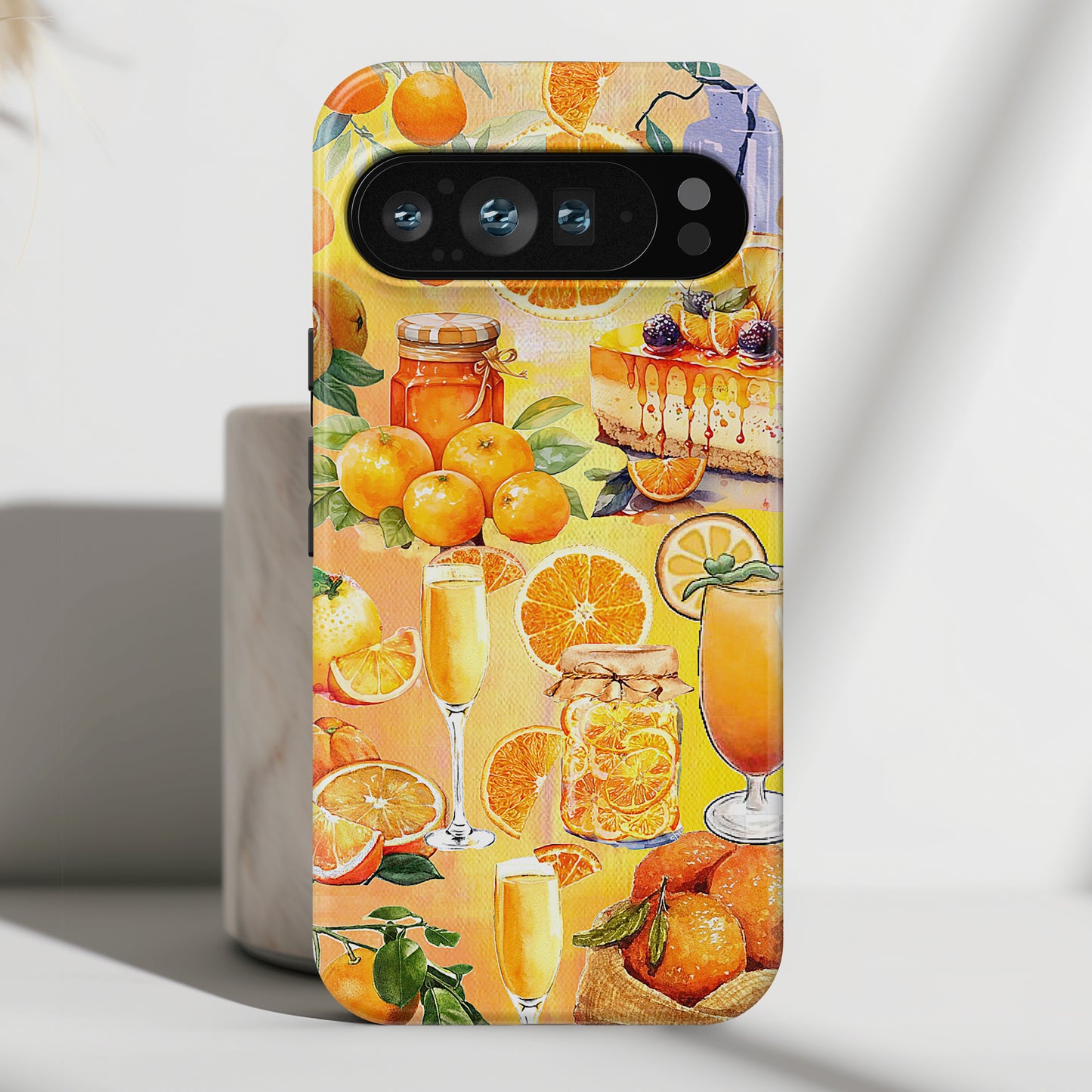 Orange Collage Design Phone Case for Google Pixel