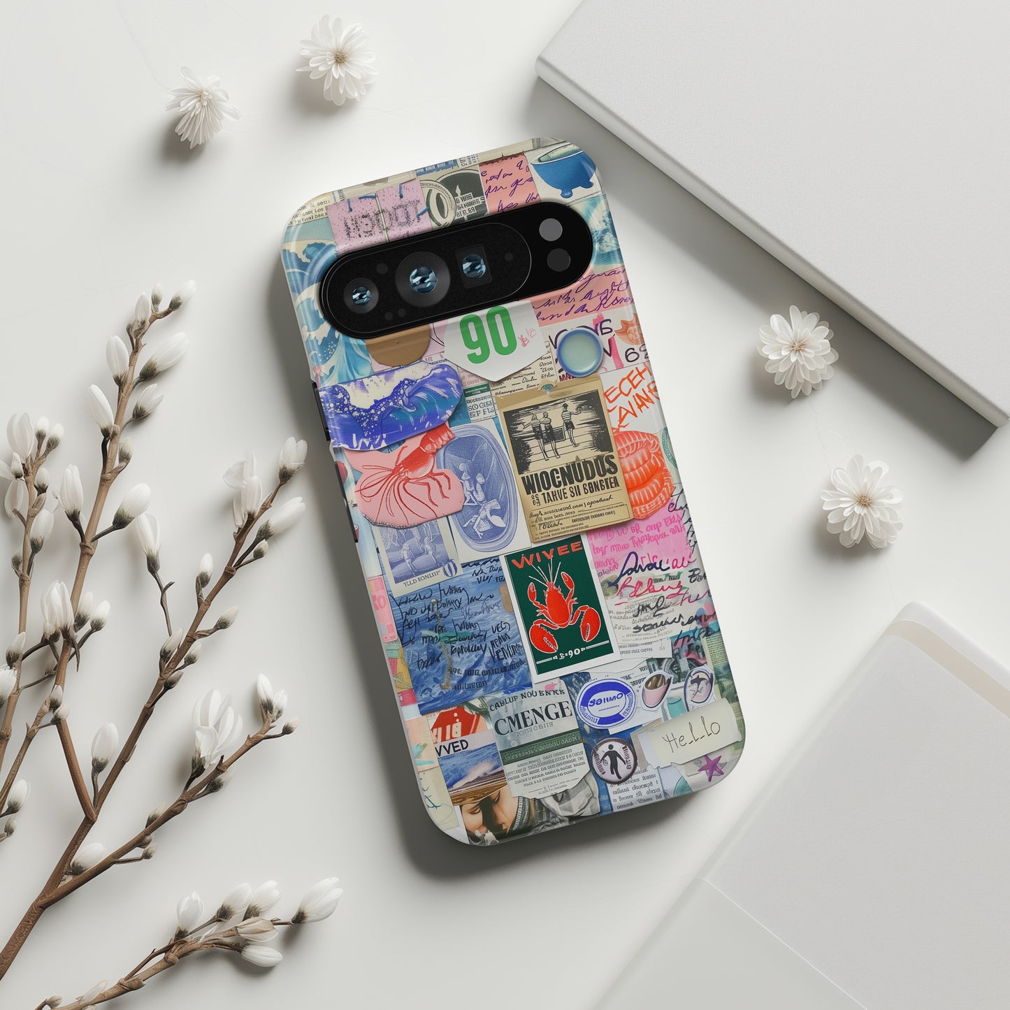 Scrapbook Collage Design Phone Case for Google Pixel