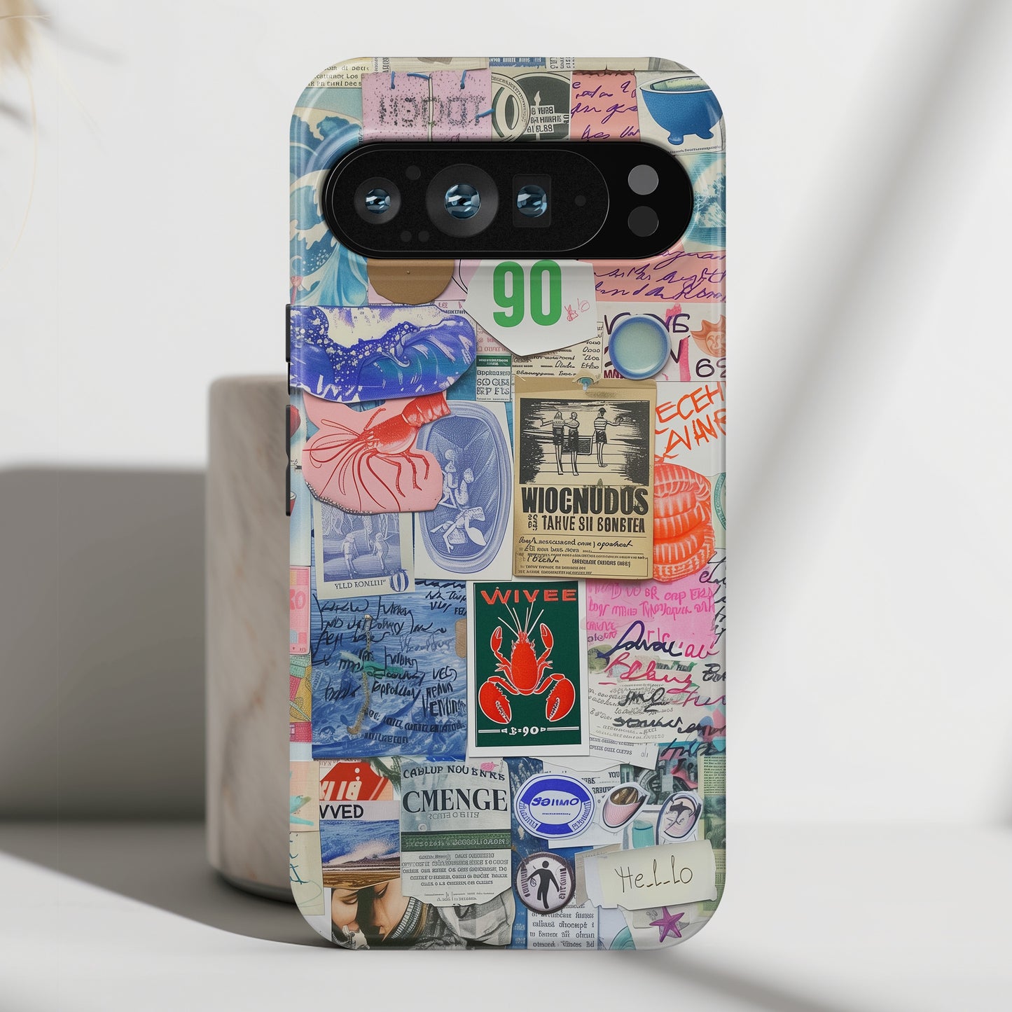 Scrapbook Collage Design Phone Case for Google Pixel