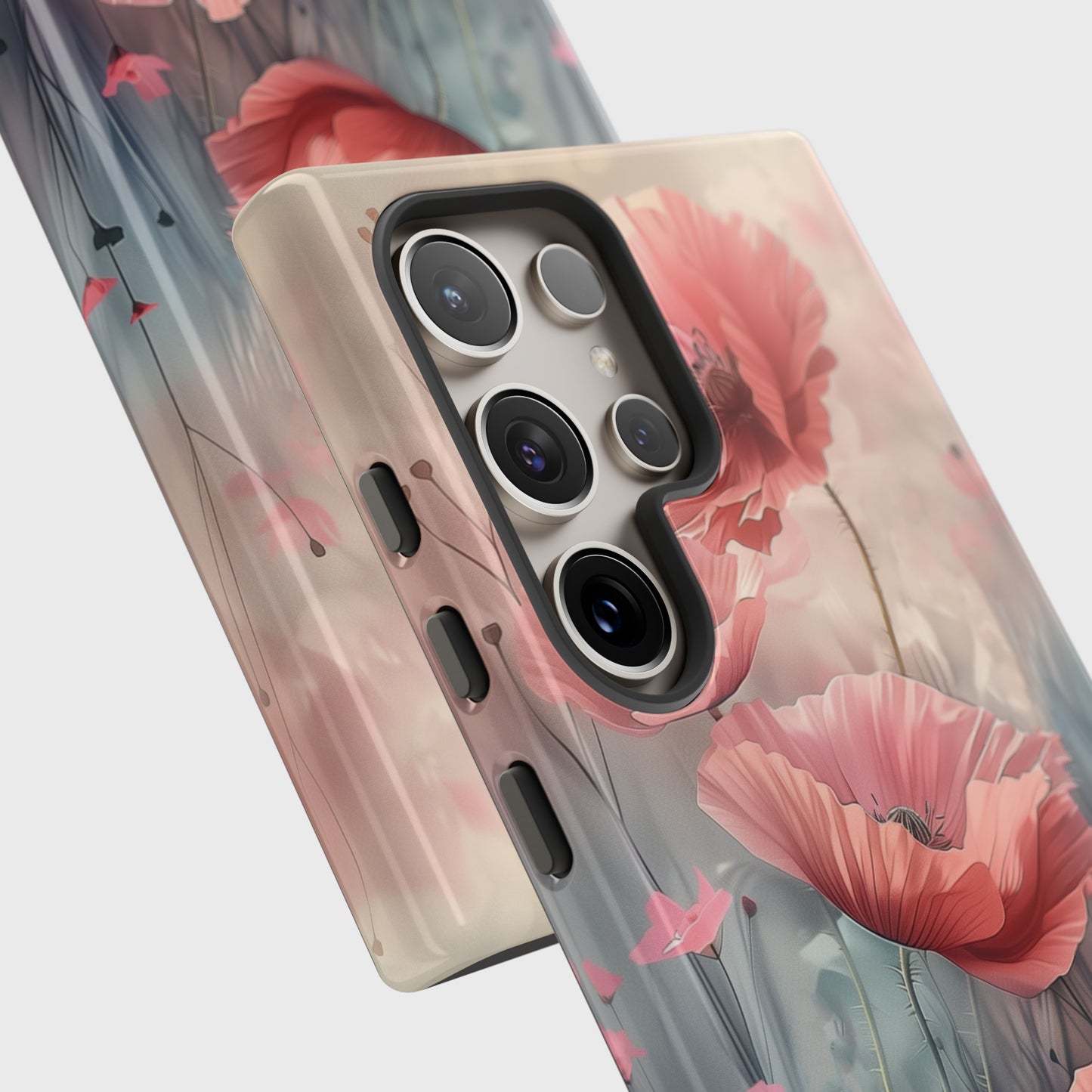 Poppy Flowers Watercolour Painting Design Samsung Phone Case