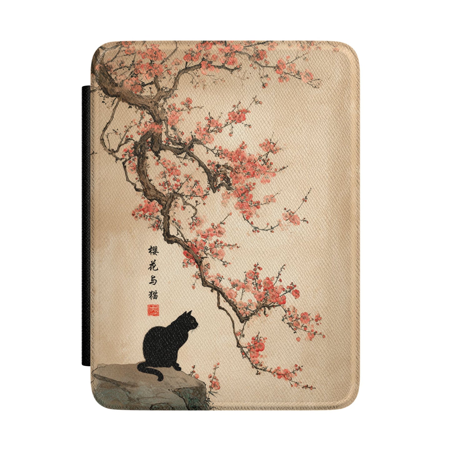 The Contemplative Cat – Traditional Ink Wash Kindle Case