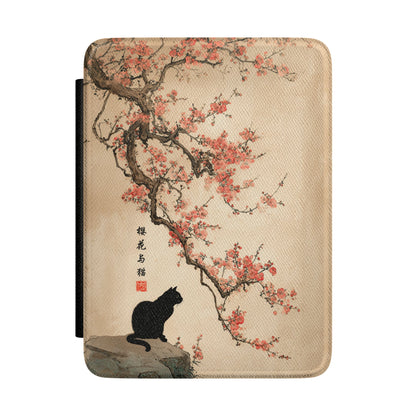 The Contemplative Cat – Traditional Ink Wash Kindle Case
