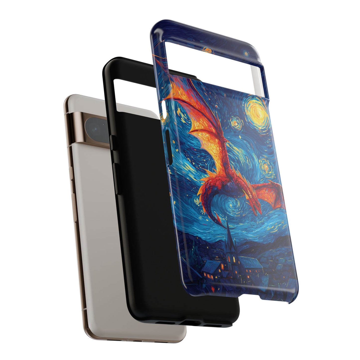 The Midnight Drake – Fantasy Art Phone Case for Google Pixel