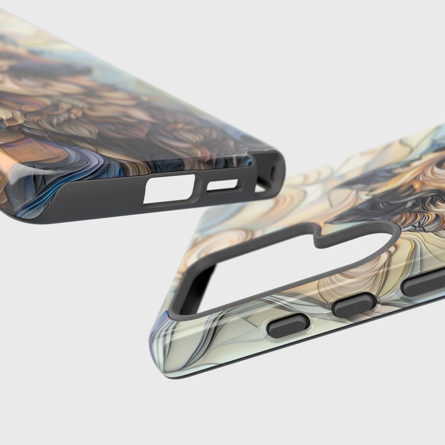 German Shepherd Stained Glass Design Phone Case for Galaxy S series Phones
