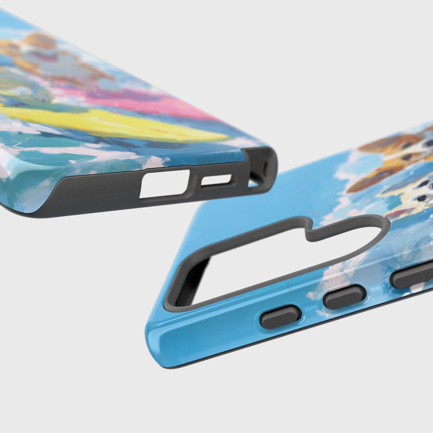 The Summer Surf Dogs – Impasto Action Design Phone Case for Galaxy S series Phones