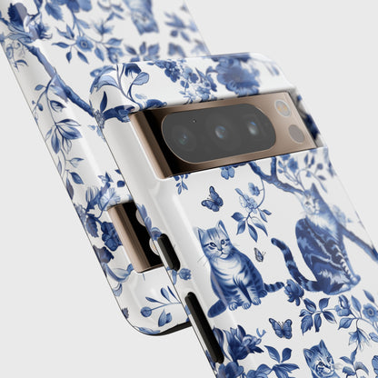 Chinoiserie Cat Design Google Pixel Phone Case