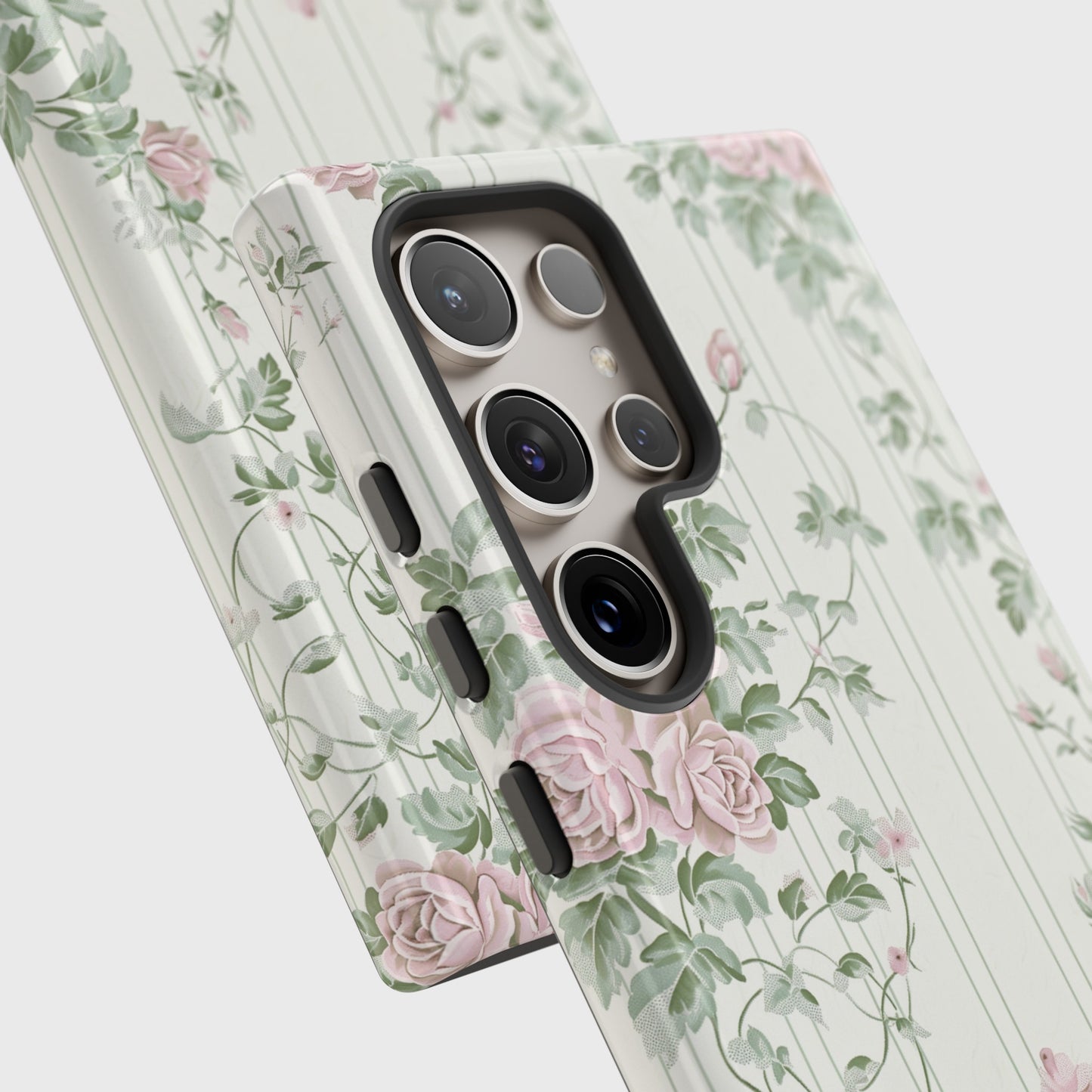 Coquette Retro Flower Pattern Design Samsung Phone Case