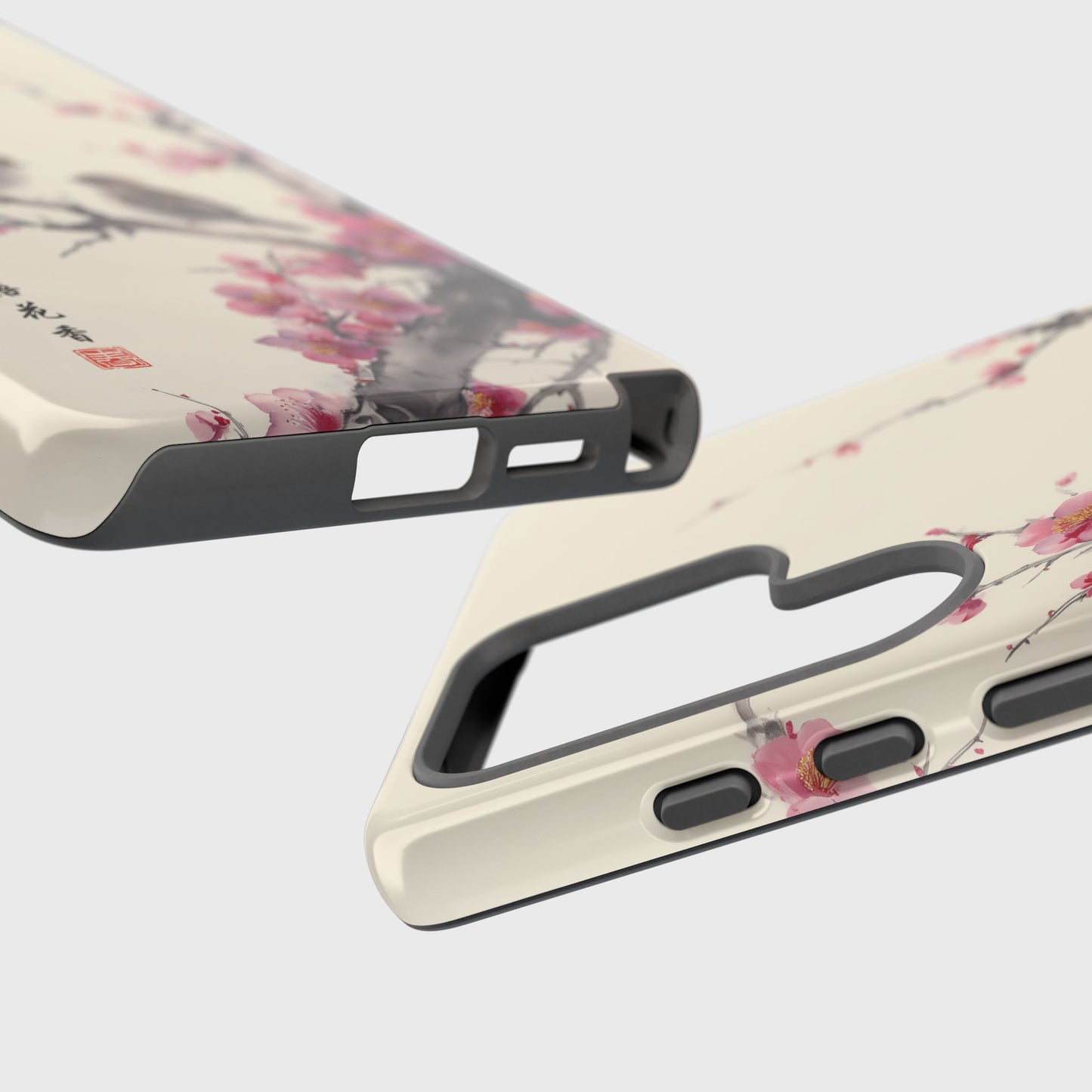 The Sweeping Blossom – Ink Wash Botanical Design Phone Case for Galaxy S series Phones