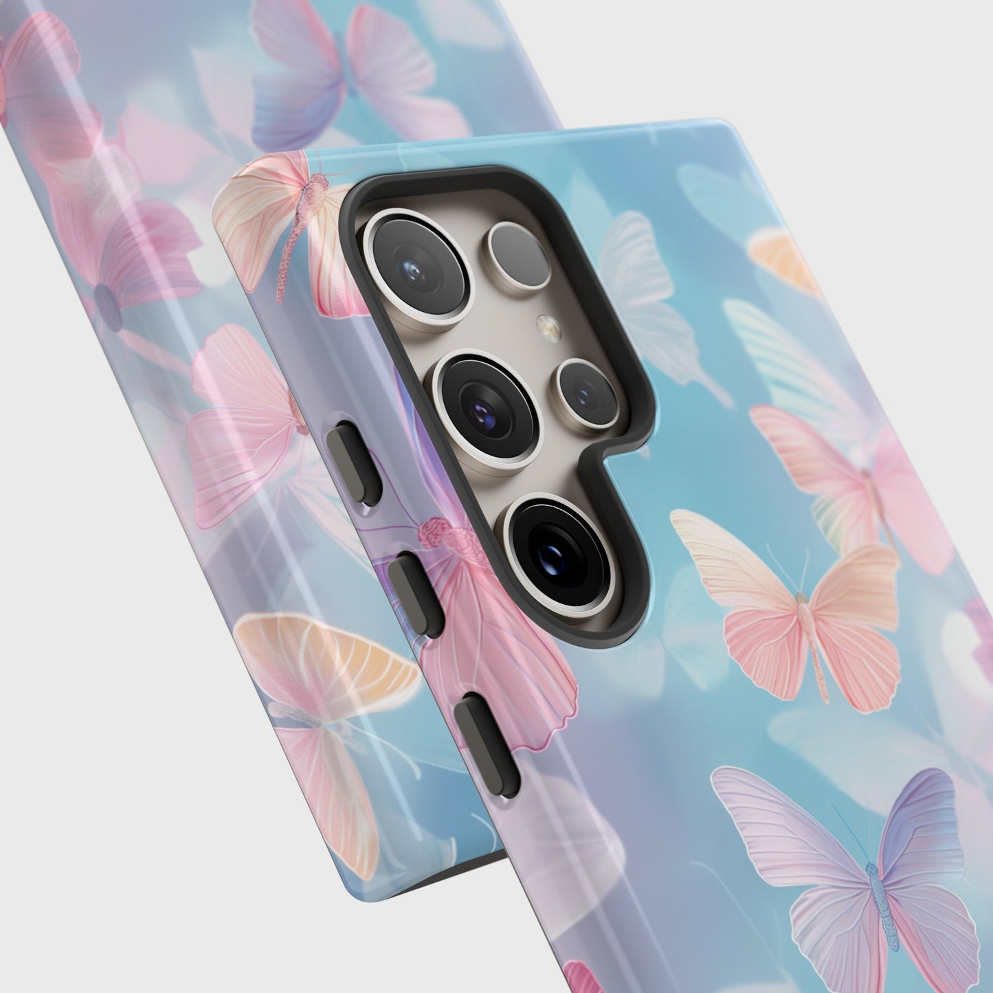 Colorful Pastel Color Butterflies Design Samsung Phone Case