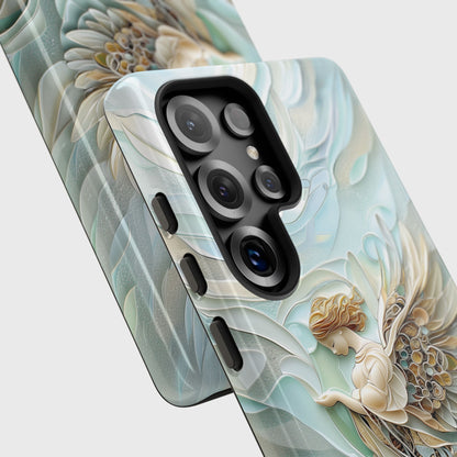 Holy Angel Quilling Art Design Phone Case for Galaxy S series Phones
