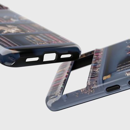 Fantasy Dragon Bookshelf Design Phone Case for Google Pixel